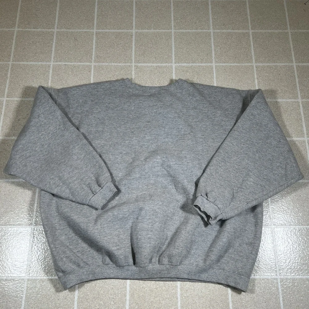 Vintage 90's Nike Sweatshirt Crewneck Gray Size 2XL Made In USA Swoosh White Tag
